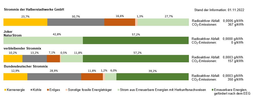 Strommix Halberstadtwerke 2022